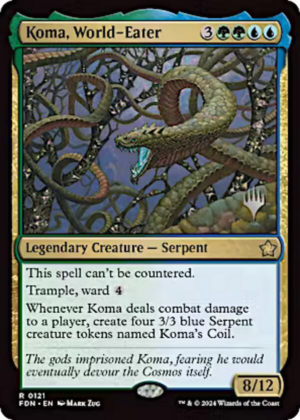 Koma, World-Eater (Promo Pack) [Aetherdrift Promos] | Gear Gaming Bentonville