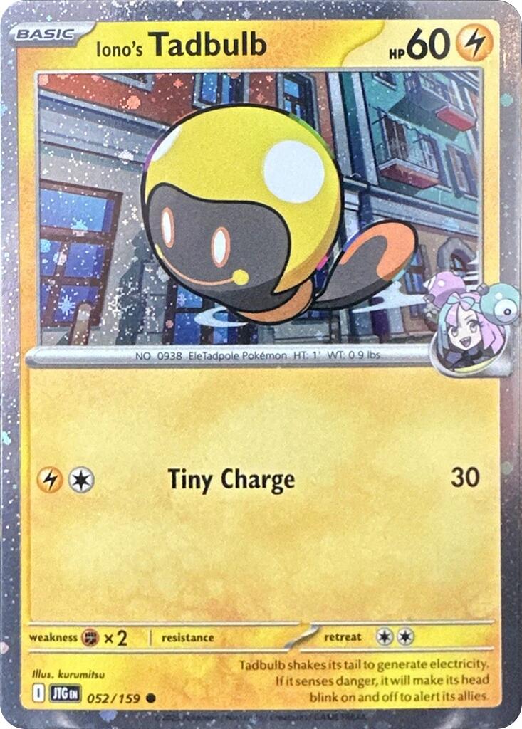 Iono's Tadbulb (052/159) (Cosmos Holo) [Scarlet & Violet: Journey Together] | Gear Gaming Bentonville