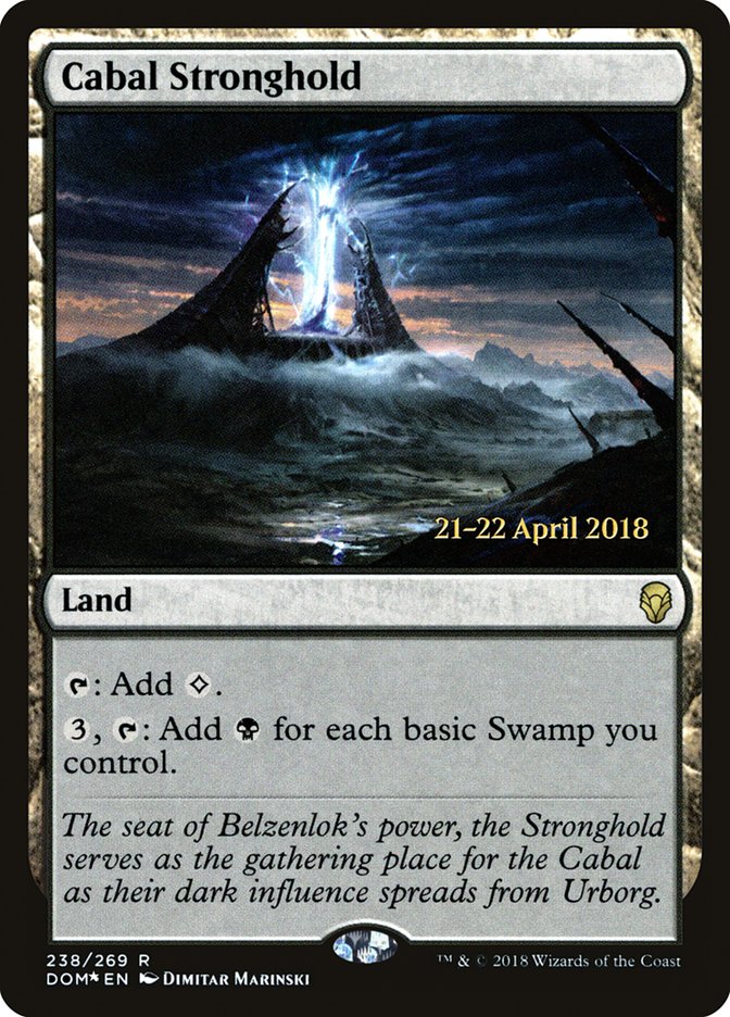 Cabal Stronghold [Dominaria Prerelease Promos] | Gear Gaming Bentonville