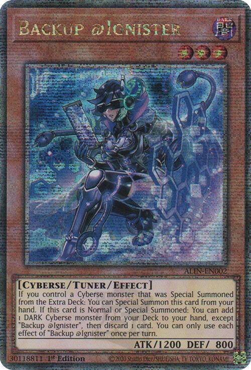 Backup @Ignister [ALIN-EN002] Quarter Century Secret Rare | Gear Gaming Bentonville