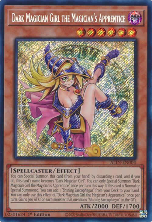 Dark Magician Girl the Magician's Apprentice [ALIN-EN004] Secret Rare | Gear Gaming Bentonville