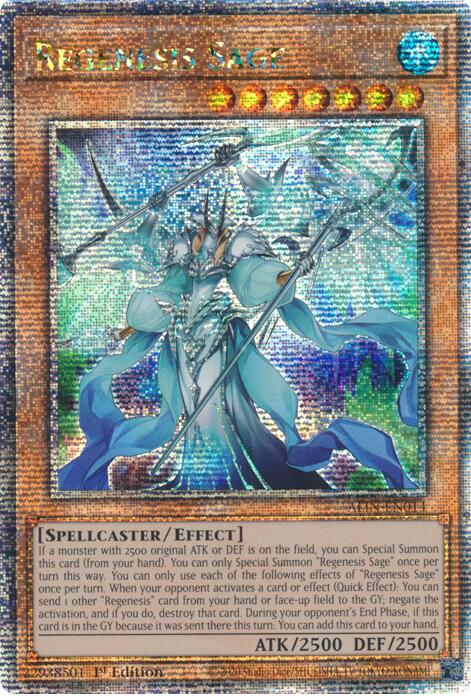Regenesis Sage [ALIN-EN014] Quarter Century Secret Rare | Gear Gaming Bentonville