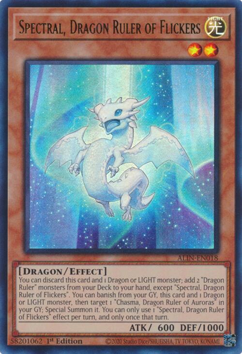 Spectral, Dragon Ruler of Flickers [ALIN-EN018] Ultra Rare | Gear Gaming Bentonville