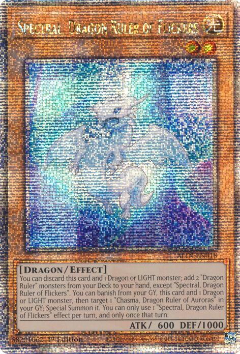 Spectral, Dragon Ruler of Flickers [ALIN-EN018] Quarter Century Secret Rare | Gear Gaming Bentonville