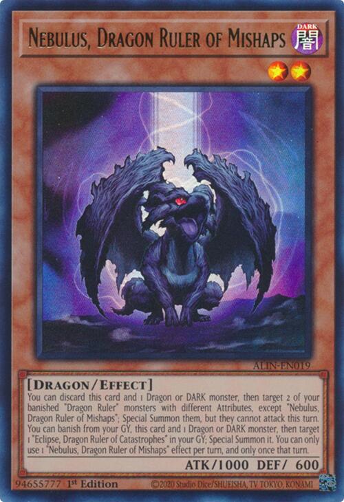 Nebulus, Dragon Ruler of Mishaps [ALIN-EN019] Ultra Rare | Gear Gaming Bentonville