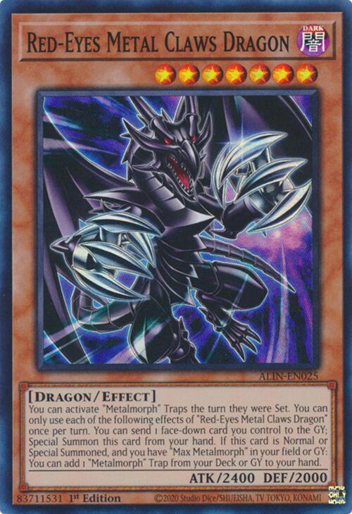 Red-Eyes Metal Claws Dragon [ALIN-EN025] Super Rare | Gear Gaming Bentonville