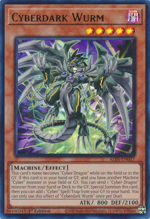 Cyberdark Wurm [ALIN-EN027] Ultra Rare | Gear Gaming Bentonville