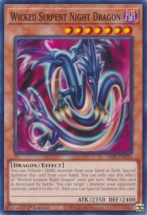 Wicked Serpent Night Dragon [ALIN-EN031] Common | Gear Gaming Bentonville