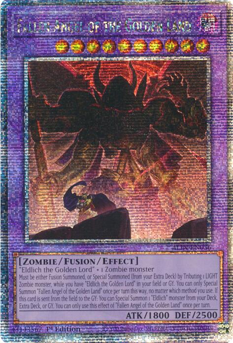 Fallen Angel of the Golden Land [ALIN-EN036] Quarter Century Secret Rare | Gear Gaming Bentonville