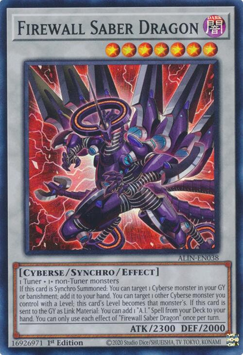 Firewall Saber Dragon [ALIN-EN038] Super Rare | Gear Gaming Bentonville