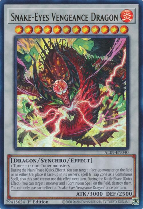 Snake-Eyes Vengeance Dragon [ALIN-EN040] Ultra Rare | Gear Gaming Bentonville