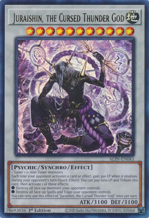 Juraishin, the Cursed Thunder God [ALIN-EN043] Ultra Rare | Gear Gaming Bentonville