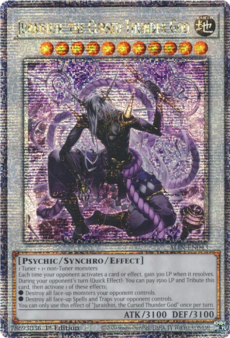 Juraishin, the Cursed Thunder God [ALIN-EN043] Quarter Century Secret Rare | Gear Gaming Bentonville