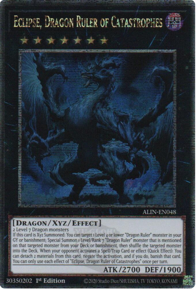 Eclipse, Dragon Ruler of Catastrophes [ALIN-EN048] Quarter Century Secret Rare | Gear Gaming Bentonville