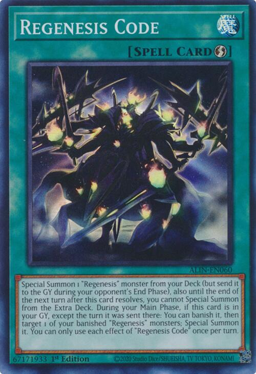 Regenesis Code [ALIN-EN060] Super Rare | Gear Gaming Bentonville