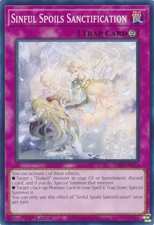 Sinful Spoils Sanctification [ALIN-EN073] Common | Gear Gaming Bentonville