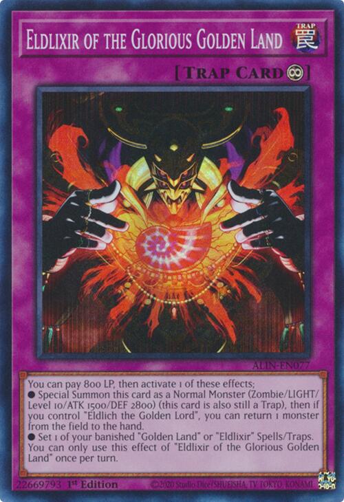 Eldlixir of the Glorious Golden Land [ALIN-EN077] Super Rare | Gear Gaming Bentonville