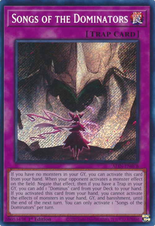 Songs of the Dominators [ALIN-EN078] Secret Rare | Gear Gaming Bentonville