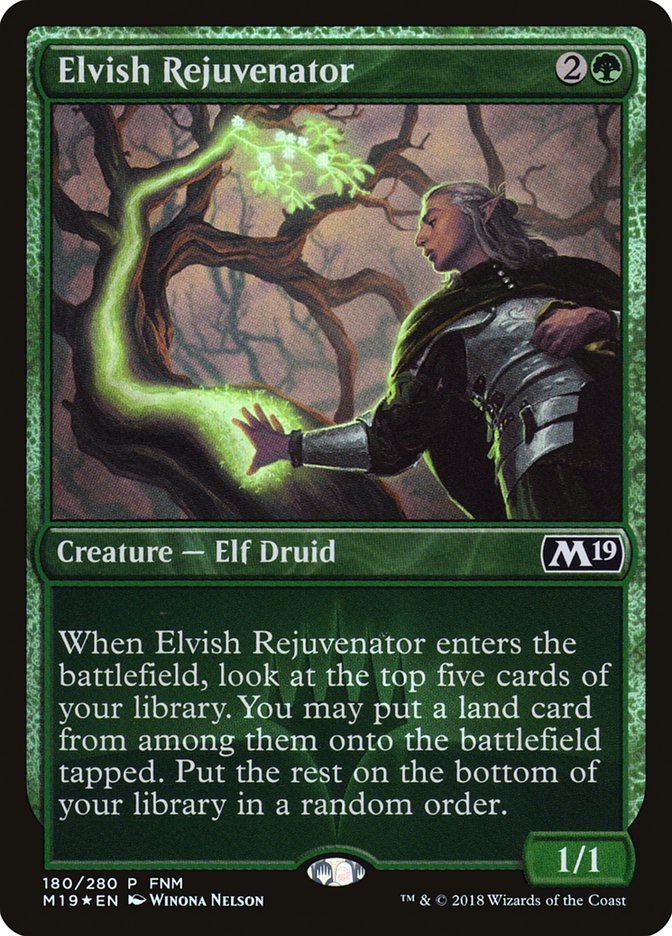 Elvish Rejuvenator (FNM) [Core Set 2019 Promos] | Gear Gaming Bentonville