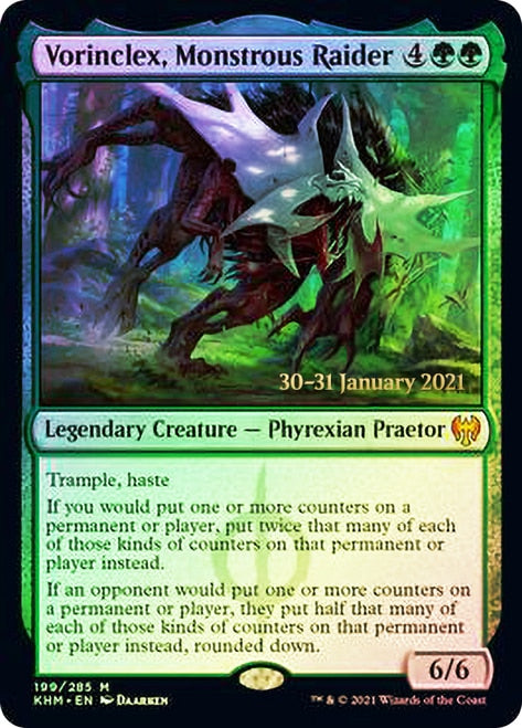 Vorinclex, Monstrous Raider [Kaldheim Prerelease Promos] | Gear Gaming Bentonville
