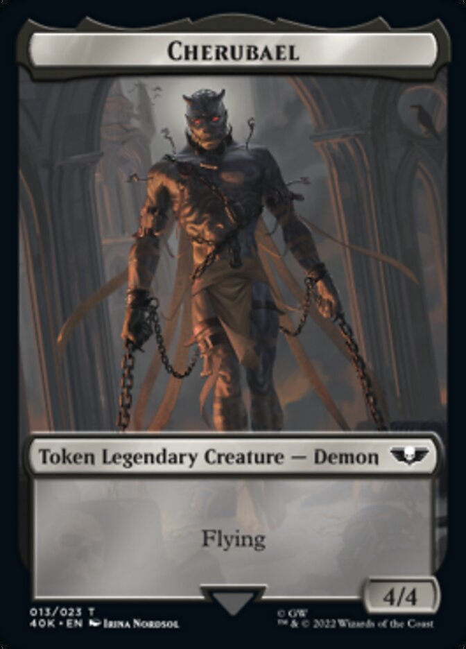 Astartes Warrior (001) // Cherubael Double-Sided Token [Warhammer 40,000 Tokens] | Gear Gaming Bentonville