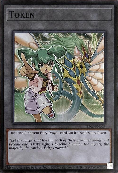 Token (Luna & Ancient Fairy Dragon) [TKN5-EN023] Super Rare | Gear Gaming Bentonville