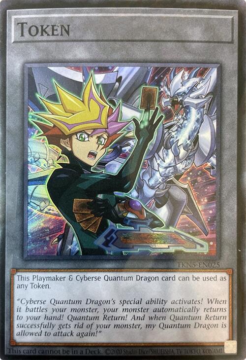 Token (Playmaker & Cyberse Quantum Dragon) [TKN5-EN025] Super Rare | Gear Gaming Bentonville