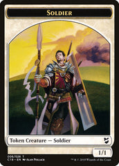 Mask // Soldier Double-Sided Token [Commander 2018 Tokens] | Gear Gaming Bentonville
