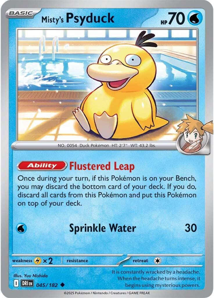 Misty's Psyduck (045/182) [Scarlet & Violet: Destined Rivals] | Gear Gaming Bentonville