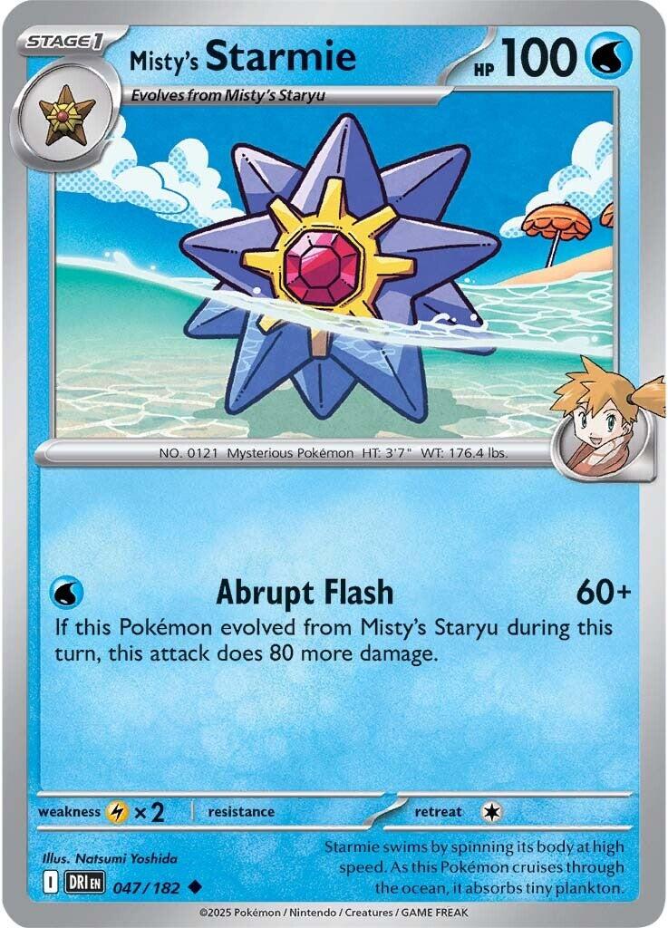 Misty's Starmie (047/182) [Scarlet & Violet: Destined Rivals] | Gear Gaming Bentonville