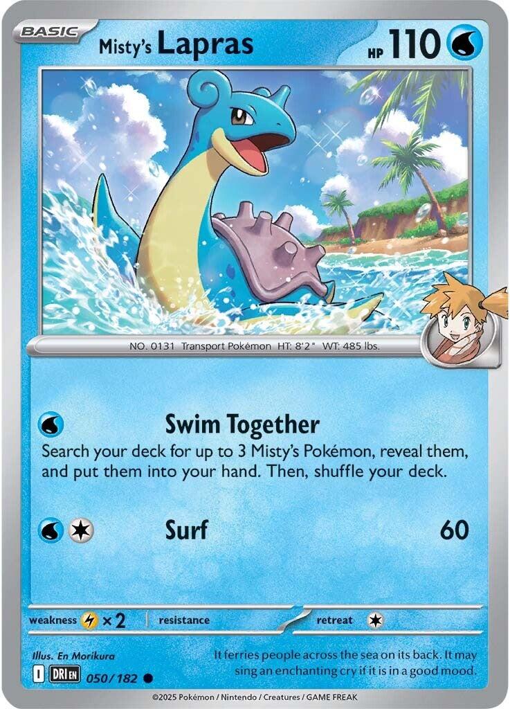 Misty's Lapras (050/182) [Scarlet & Violet: Destined Rivals] | Gear Gaming Bentonville