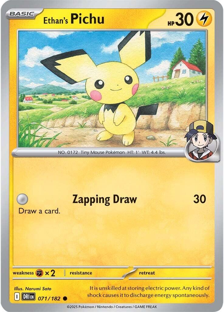 Ethan's Pichu (071/182) [Scarlet & Violet: Destined Rivals] | Gear Gaming Bentonville