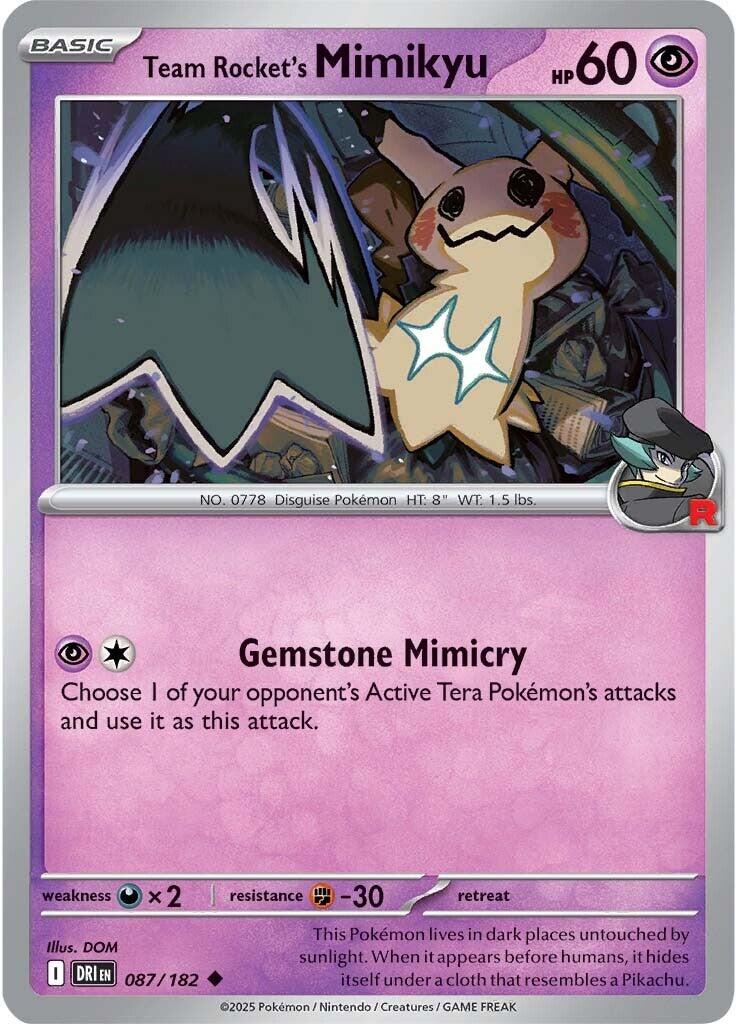 Team Rocket's Mimikyu (087/182) [Scarlet & Violet: Destined Rivals] | Gear Gaming Bentonville