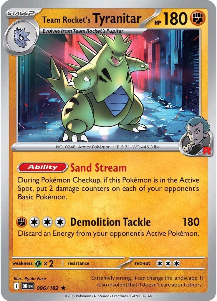 Team Rocket's Tyranitar (096/182) [Scarlet & Violet: Destined Rivals] | Gear Gaming Bentonville