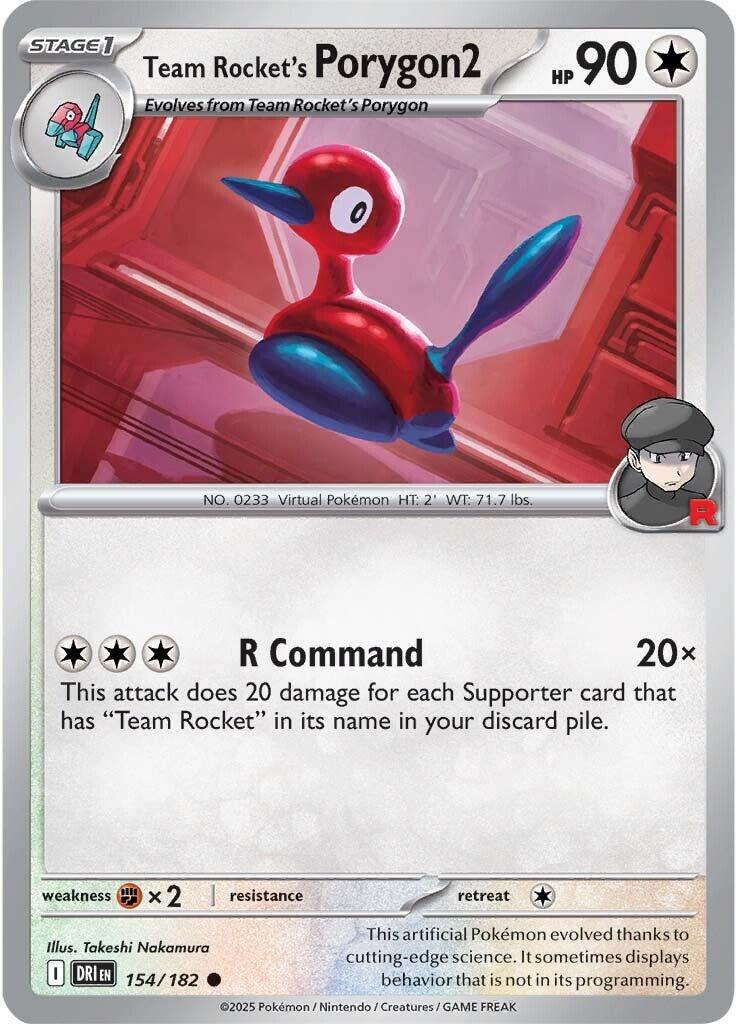 Team Rocket's Porygon2 (154/182) [Scarlet & Violet: Destined Rivals] | Gear Gaming Bentonville