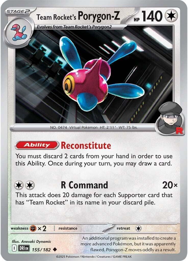 Team Rocket's Porygon-Z (155/182) [Scarlet & Violet: Destined Rivals] | Gear Gaming Bentonville
