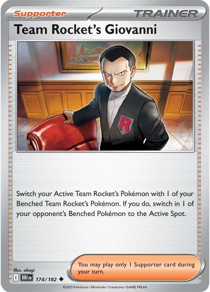 Team Rocket's Giovanni (174/182) [Scarlet & Violet: Destined Rivals] | Gear Gaming Bentonville