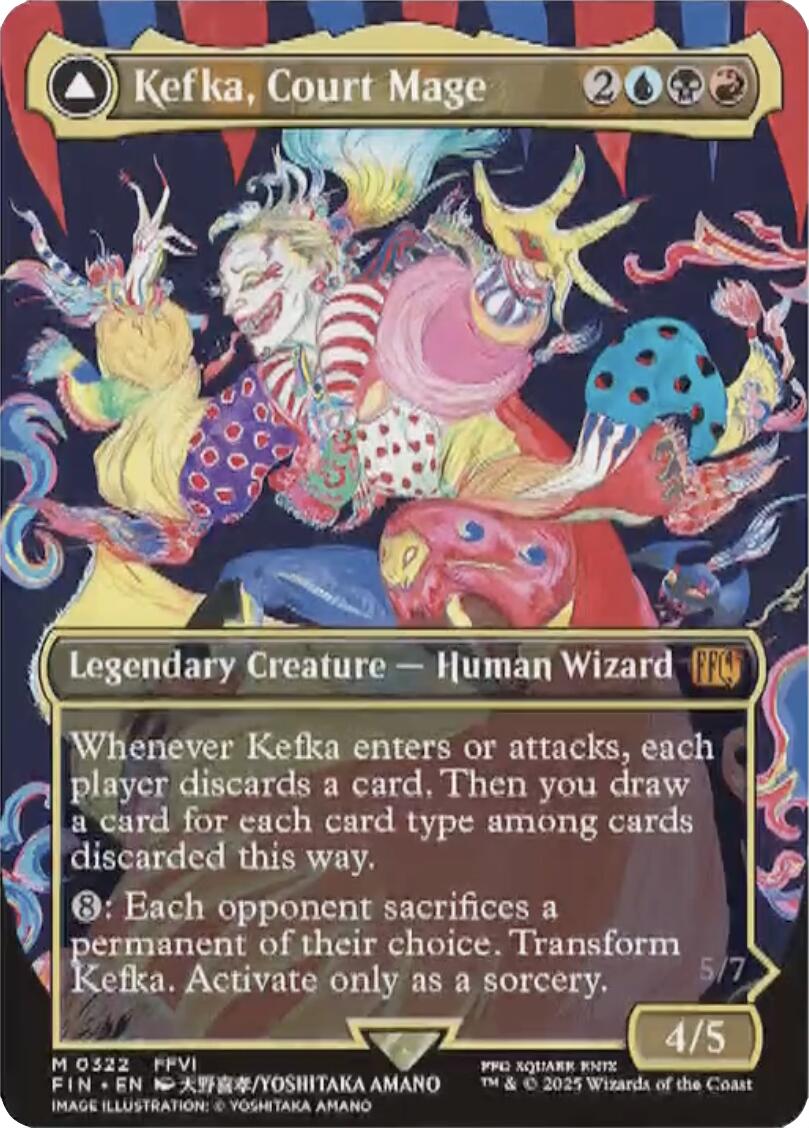 Kefka, Court Mage // Kefka, Ruler of Ruin (Borderless) (0322) [FINAL FANTASY] | Gear Gaming Bentonville