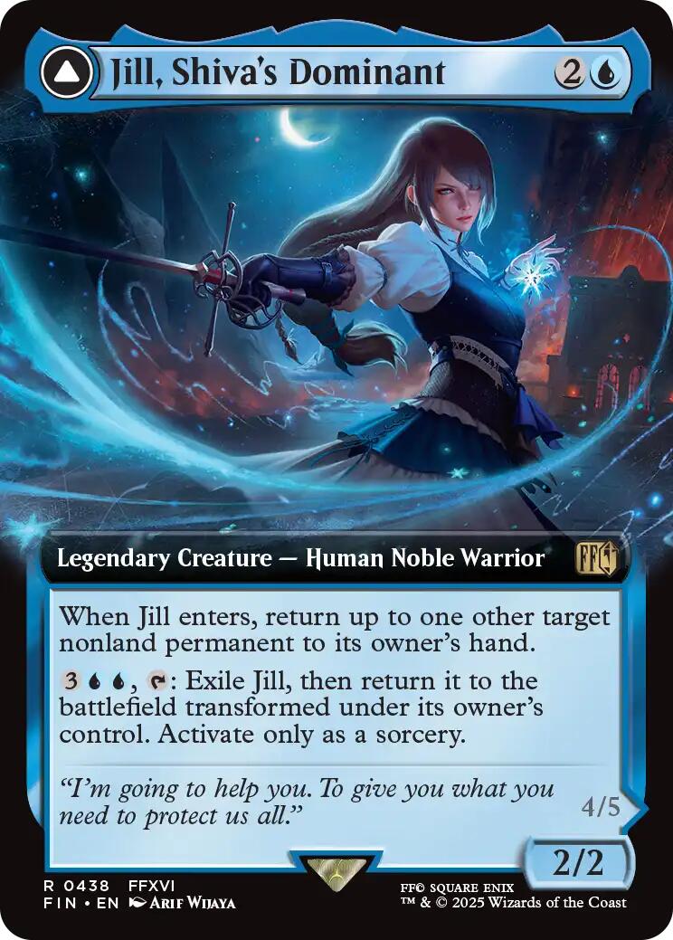Jill, Shiva's Dominant // Shiva, Warden of Ice (Extended Art) [FINAL FANTASY] | Gear Gaming Bentonville