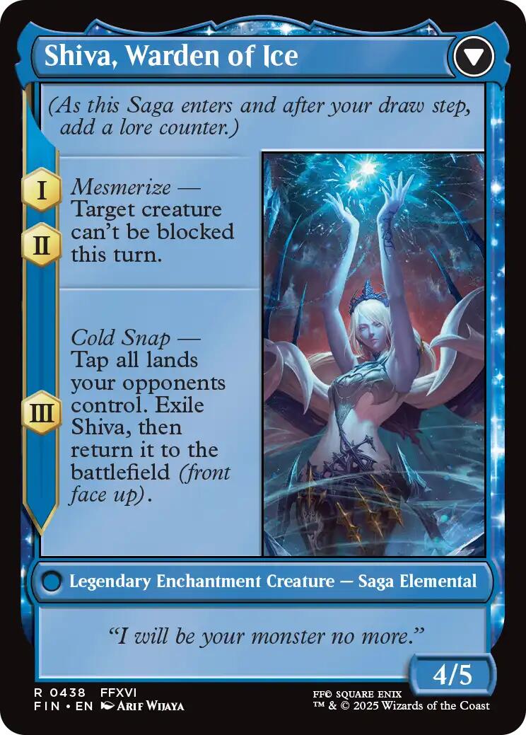 Jill, Shiva's Dominant // Shiva, Warden of Ice (Extended Art) [FINAL FANTASY] | Gear Gaming Bentonville