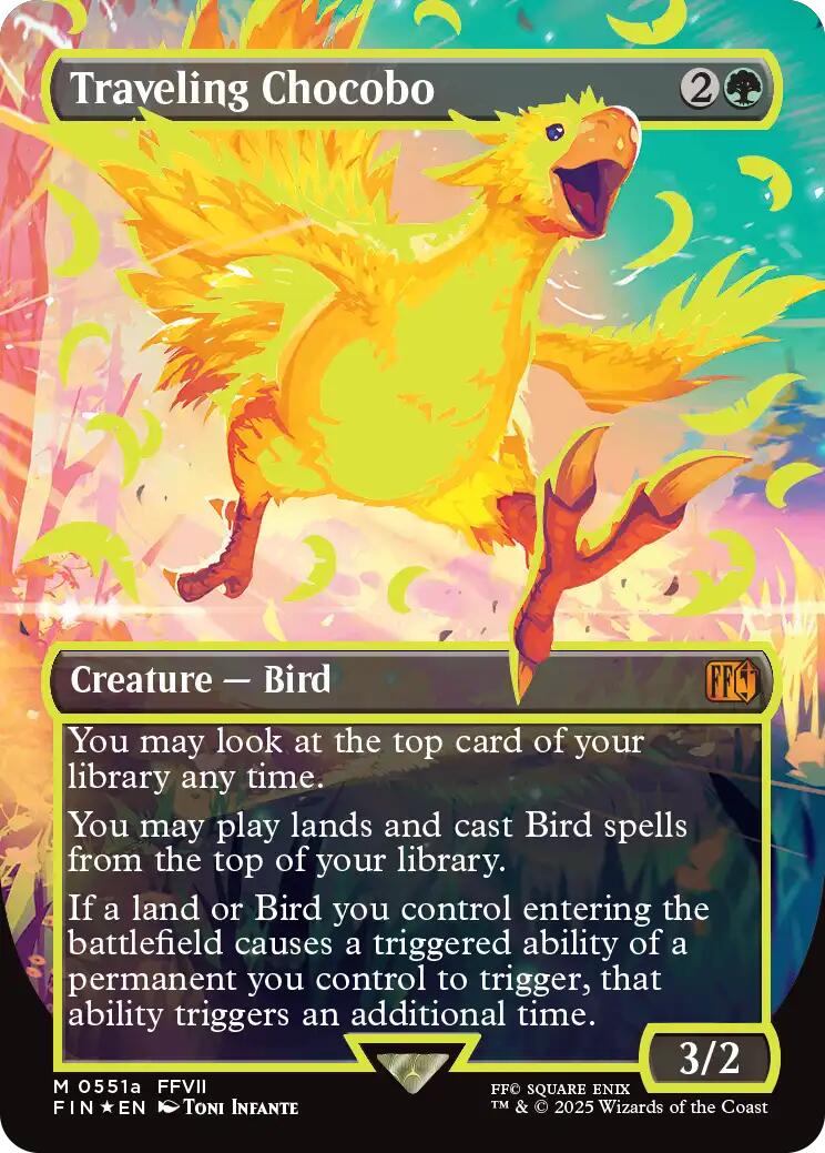 Traveling Chocobo (Borderless) (Neon Ink Yellow) [FINAL FANTASY] | Gear Gaming Bentonville