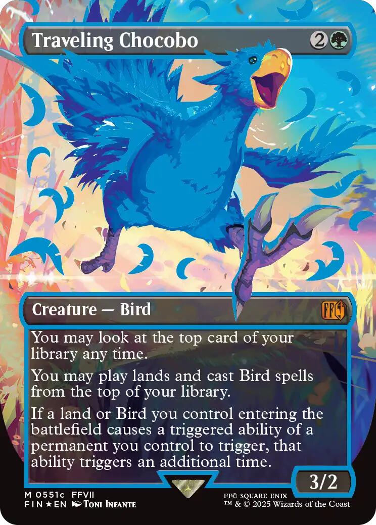 Traveling Chocobo (Borderless) (Neon Ink Blue) [FINAL FANTASY] | Gear Gaming Bentonville