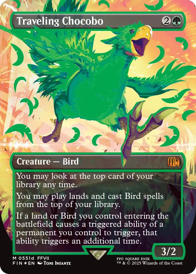 Traveling Chocobo (Borderless) (Neon Ink Green) [FINAL FANTASY] | Gear Gaming Bentonville