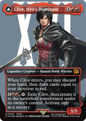Clive, Ifrit's Dominant // Ifrit, Warden of Inferno (Borderless) (Surge Foil) [FINAL FANTASY] | Gear Gaming Bentonville