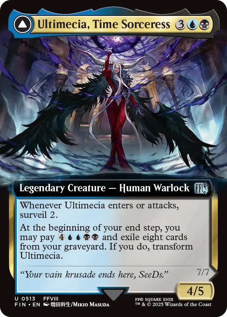 Ultimecia, Time Sorceress // Ultimecia, Omnipotent (Extended Art) [FINAL FANTASY] | Gear Gaming Bentonville