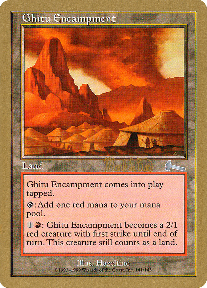 Ghitu Encampment (Mark Le Pine) [World Championship Decks 1999] | Gear Gaming Bentonville