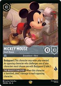 Mickey Mouse - Giant Mouse (199/204) [Reign of Jafar] | Gear Gaming Bentonville