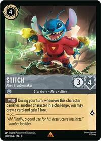 Stitch - Alien Troublemaker (200/204) [Reign of Jafar] | Gear Gaming Bentonville