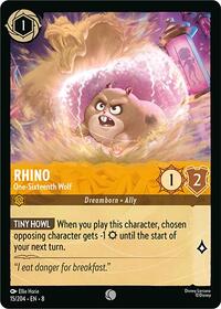 Rhino - One-Sixteenth Wolf (15/204) [Reign of Jafar] | Gear Gaming Bentonville