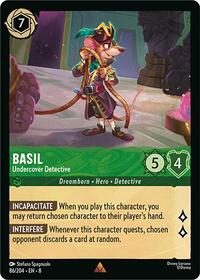 Basil - Undercover Detective (86/204) [Reign of Jafar] | Gear Gaming Bentonville